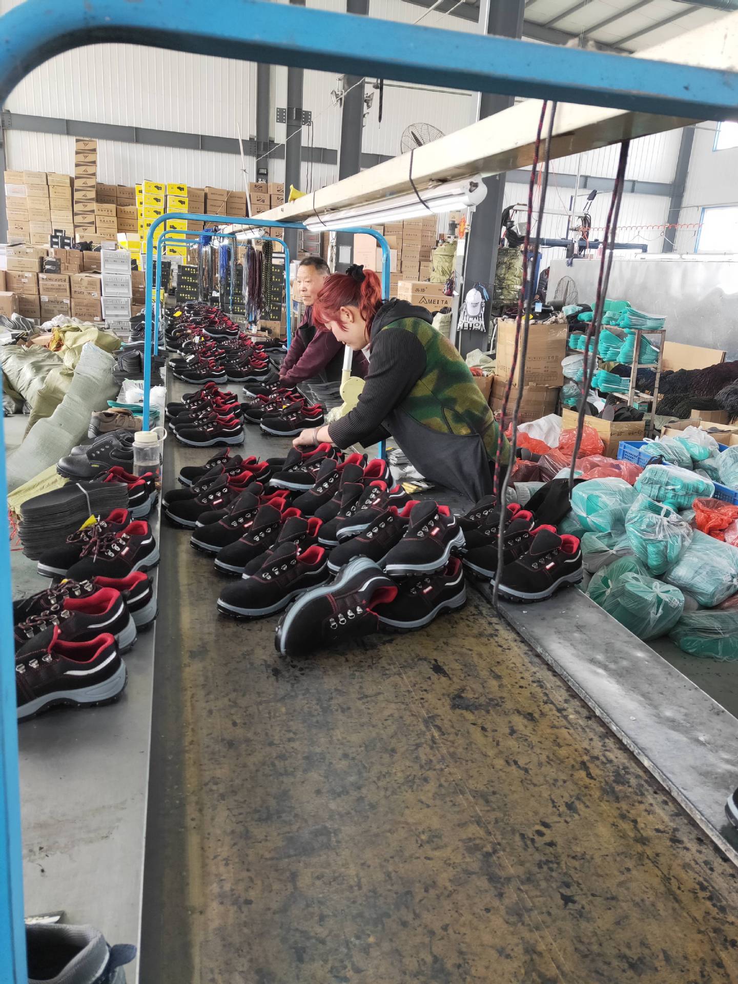Stitching and Lasting Workshop at Guanghe Safety Footwear